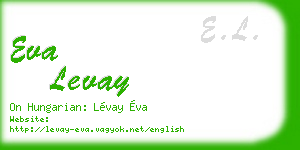 eva levay business card